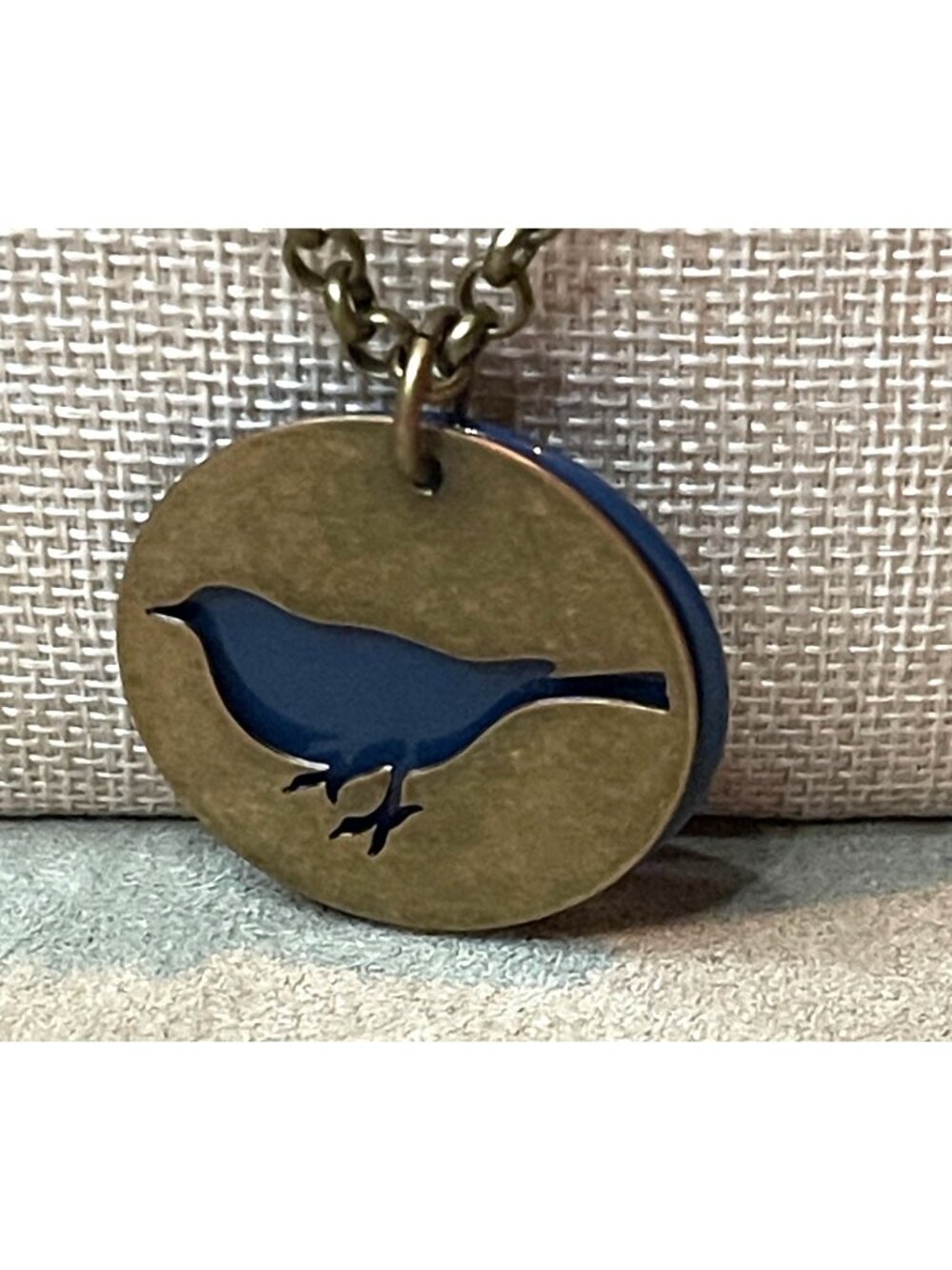 Vintage Style S10 Bohemian Antique Brass Cutout Bird Pendant Necklace